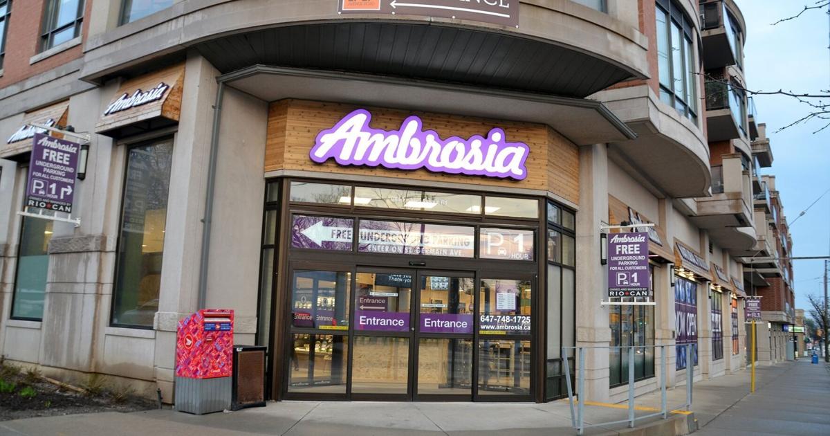 Devanture du magasin Ambrosia Natural Foods